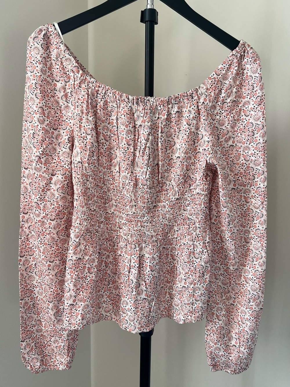 Japna Floral Off-Shoulder Blouse prairie cottagecore fairy M